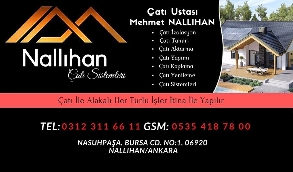 Nallıhan Çatı Firmaları 